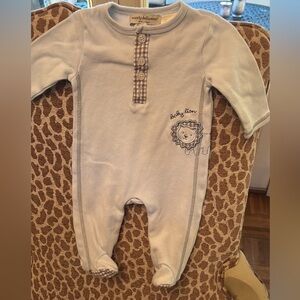 Wendy Bellissimo Light Blue Footie with Lion Embroidery